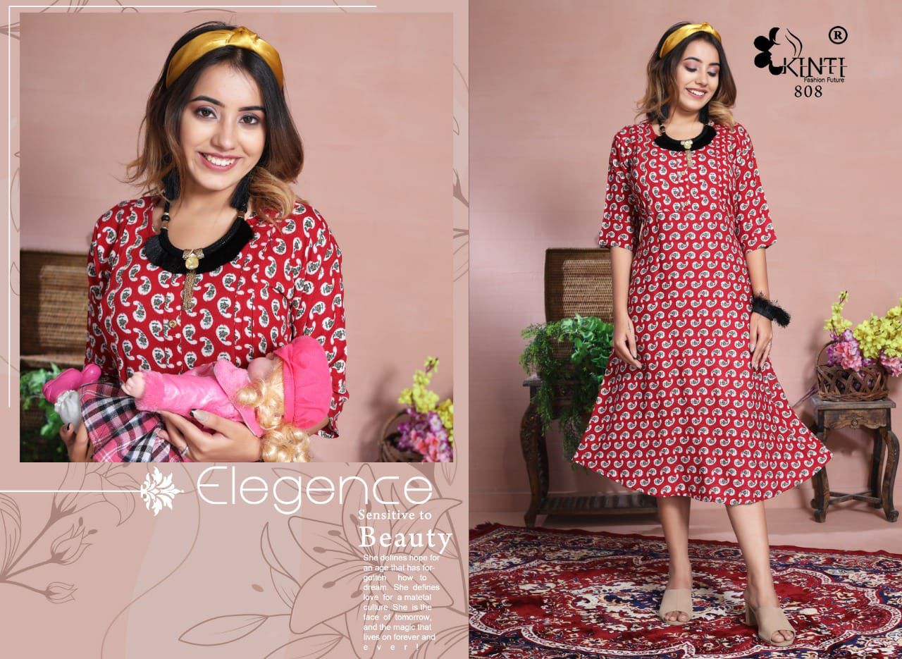 Kinti Mamta 8 Latest Ethnic Wear Fancy Designer Kurti Collection